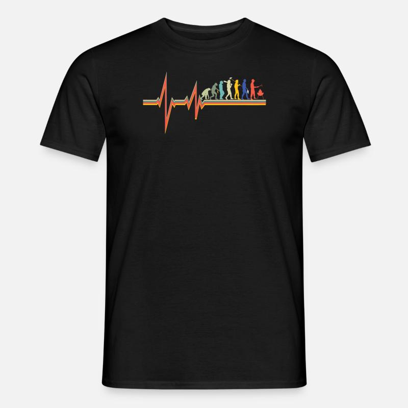 Grillen und Camper Geschenkidee - Männer T-Shirt - Schwarz