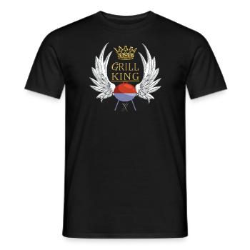 Idée de barbecue et de cadeau de camping-car - T-shirt homme - noir - Devant - AI Model Male 178 light (178cm)