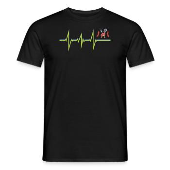 Barbecuing and Camper Gift Idea - Men's T-Shirt - black - Front - AI Model Male 178 light (178cm)