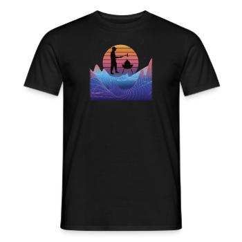 Barbecuing and Camper Gift Idea - Men's T-Shirt - black - Front - AI Model Male 178 light (178cm)