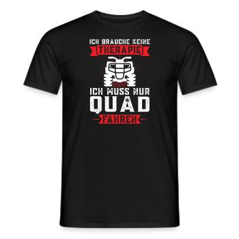 Quad Biker Quadbike Geschenk - Männer T-Shirt - Schwarz - Vorne - AI Model Male 178 light (178cm)