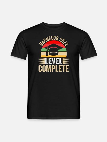 Bachelor 2023 Prüfung Bachelortitel Geschenk - Männer T-Shirt - Schwarz