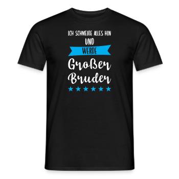 Großer Bruder Familie Grosser Bruder Geschenk - Männer T-Shirt - Schwarz - Vorne - AI Model Male 178 light (178cm)