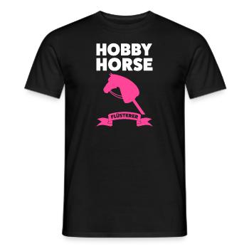 Hobby Horsing Pferd Steckenpferd Geschenk - Männer T-Shirt - Schwarz - Vorne - AI Model Male 178 light (178cm)