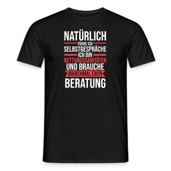 Rettungssanitäter Beruf Sanitäter Geschenk - Männer T-Shirt - Schwarz - Vorne - AI Model Male 178 light (178cm)