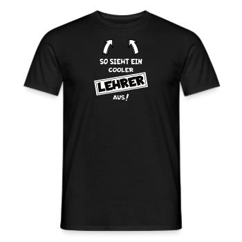 Lehrer Zubehör für deinen Humor - Männer T-Shirt - Schwarz - Vorne - AI Model Male 178 light (178cm)
