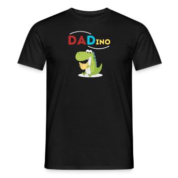 DADino - Männer T-Shirt - Schwarz - Vorne - AI Model Male 178 light (178cm)