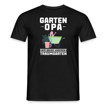 Garten Opa Gärtnerei Geschenk - Männer T-Shirt - Schwarz - Vorne - AI Model Male 178 light (178cm)