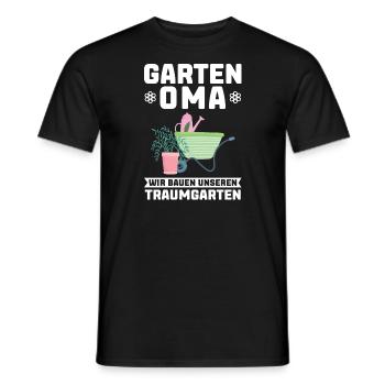 Garten Oma Gärtnern Geschenk - Männer T-Shirt - Schwarz - Vorne - AI Model Male 178 light (178cm)
