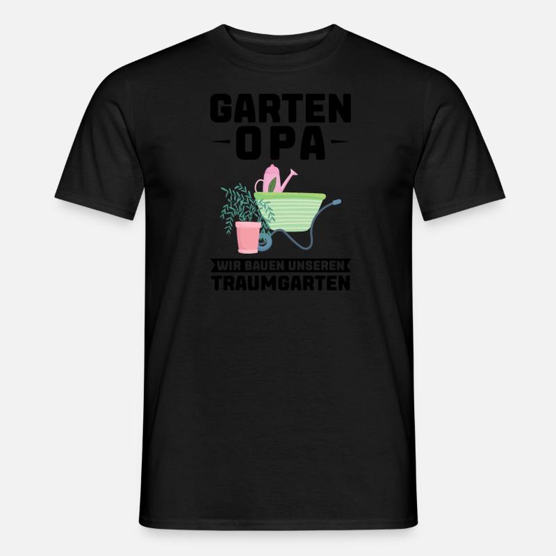 Garten Opa Großvater Geschenk - Männer T-Shirt - Schwarz
