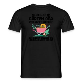 Garten Opa Gartenliebhaber Geschenk - Männer T-Shirt - Schwarz - Vorne - AI Model Male 178 light (178cm)