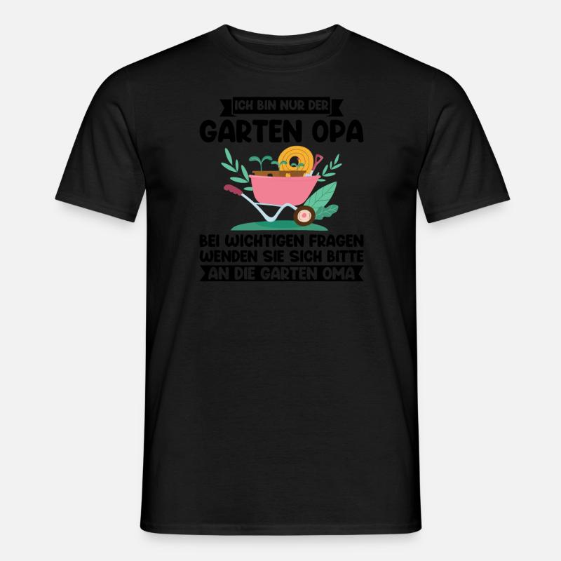 Garten Opa Großvater Geschenk - Männer T-Shirt - Schwarz
