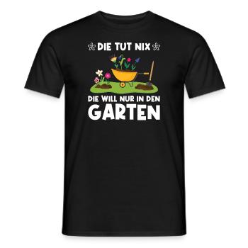 Garten Pflanze Gärtnerei Geschenk - Männer T-Shirt - Schwarz - Vorne - AI Model Male 178 light (178cm)