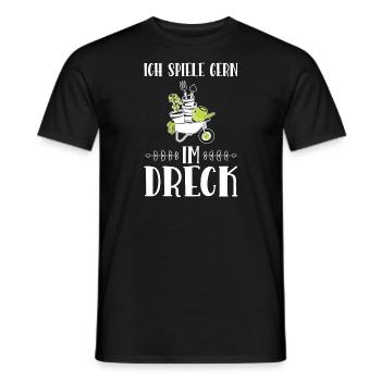 Garten Pflanze Gartenarbeit Geschenk - Männer T-Shirt - Schwarz - Vorne - AI Model Male 178 light (178cm)