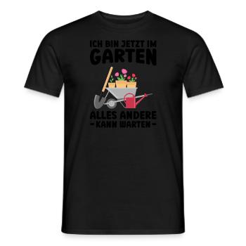 Garten Pflanze Gartenarbeit Geschenk - Männer T-Shirt - Schwarz - Vorne - AI Model Male 178 light (178cm)