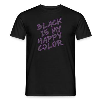 Couleur préférée: gothique noir - T-shirt homme - noir - Devant - AI Model Male 178 light (178cm)
