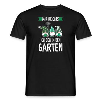 Garten-arbeit Gnome Gartenarbeit Geschenk - Männer T-Shirt - Schwarz - Vorne - AI Model Male 178 light (178cm)