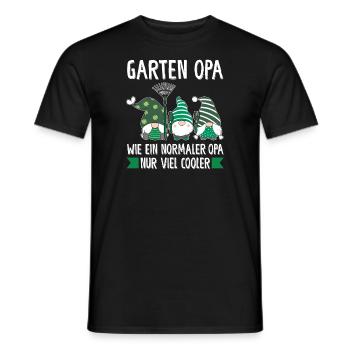 Garten Opa Gnome Hobbygärtner Geschenk - Männer T-Shirt - Schwarz - Vorne - AI Model Male 178 light (178cm)
