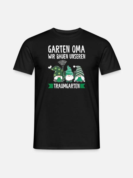 Garten Oma Gnome Großmutter Geschenk - Männer T-Shirt - Schwarz