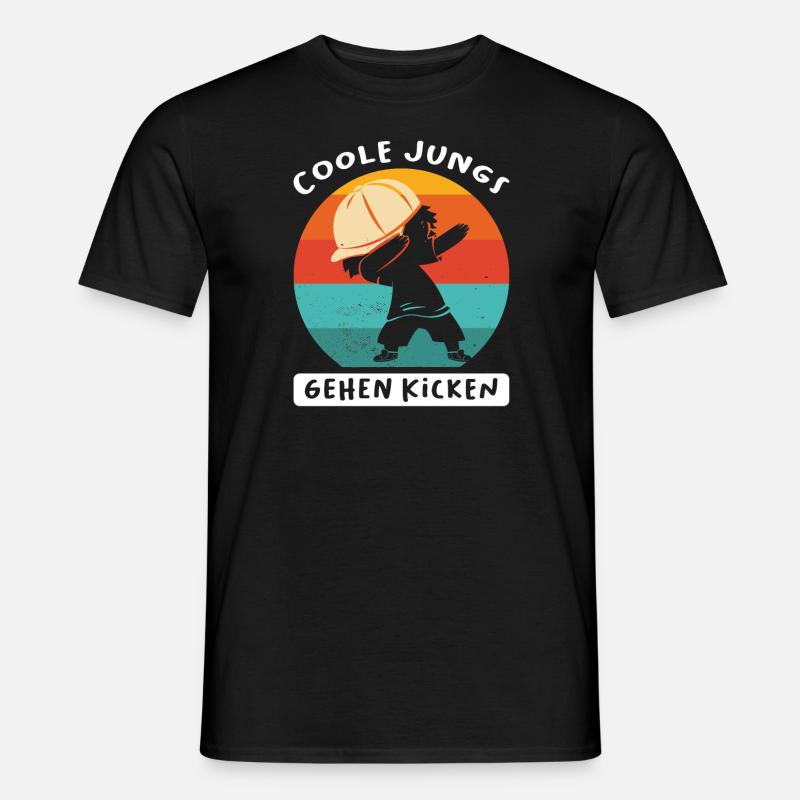 Fußball Dabbing Kicken Geschenk - Männer T-Shirt - Schwarz