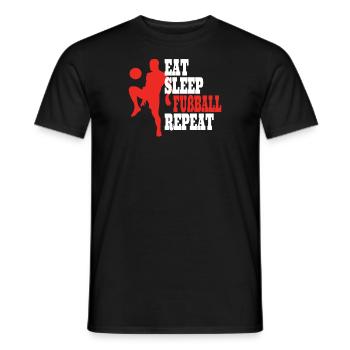 Fußballzubehör Geschenkidee Fußballfan - Männer T-Shirt - Schwarz - Vorne - AI Model Male 178 light (178cm)