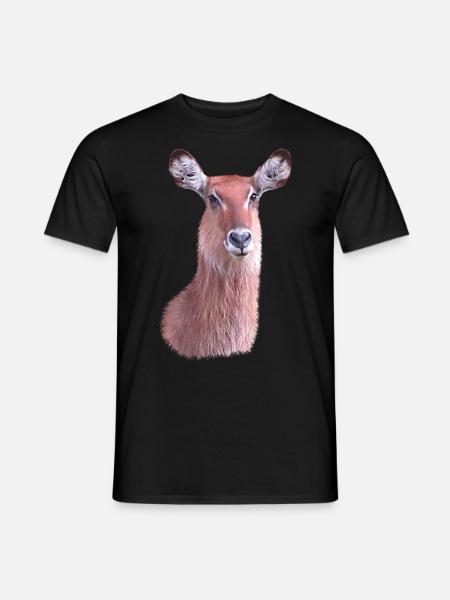 Waterbuck - Antilope - Faune en Afrique - T-shirt homme - noir