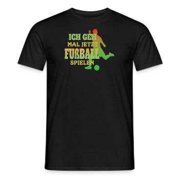 Fußballzubehör Geschenkidee Fußballfan - Männer T-Shirt - Schwarz - Vorne - AI Model Male 178 light (178cm)