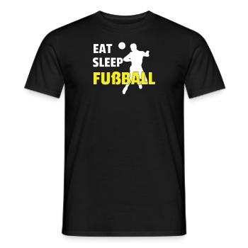 Fußballzubehör Geschenkidee Fußballfan - Männer T-Shirt - Schwarz - Vorne - AI Model Male 178 light (178cm)