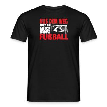 Fußballzubehör Geschenkidee Fußballfan - Männer T-Shirt - Schwarz - Vorne - AI Model Male 178 light (178cm)