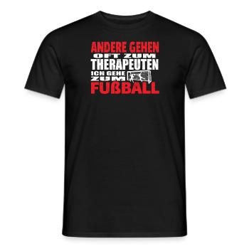 Fußballzubehör Geschenkidee Fußballfan - Männer T-Shirt - Schwarz - Vorne - AI Model Male 178 light (178cm)