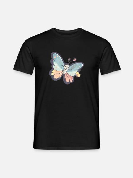 Kleiner Kinder Schmetterling - Männer T-Shirt - Schwarz