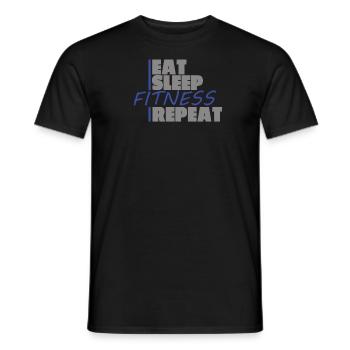 Fitnesszubehör für Sportler - Männer T-Shirt - Schwarz - Vorne - AI Model Male 178 light (178cm)