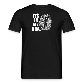 Fitness accessories for athletes - Men's T-Shirt - black - Front - AI Model Male 178 light (178cm)