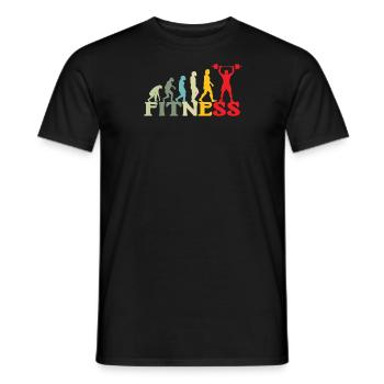 Fitness accessories for athletes - Men's T-Shirt - black - Front - AI Model Male 178 light (178cm)