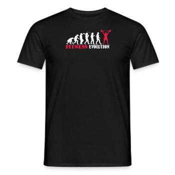 Fitness accessories for athletes - Men's T-Shirt - black - Front - AI Model Male 178 light (178cm)