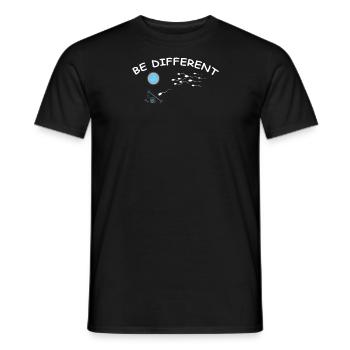 Fitness accessories for athletes - Men's T-Shirt - black - Front - AI Model Male 178 light (178cm)