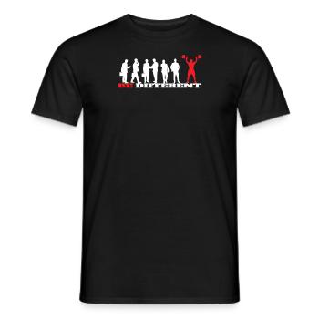 Fitness accessories for athletes - Men's T-Shirt - black - Front - AI Model Male 178 light (178cm)