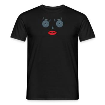 Fitness accessories for athletes - Men's T-Shirt - black - Front - AI Model Male 178 light (178cm)