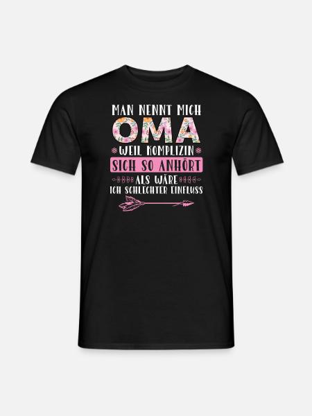 Grossmutter Oma Omas Geschenk - Männer T-Shirt - Schwarz