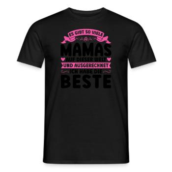 Mutter Mama Tochter Geschenk - Männer T-Shirt - Schwarz - Vorne - AI Model Male 178 light (178cm)