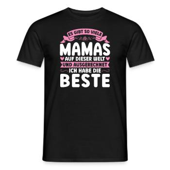 Mutter Mama Tochter Geschenk - Männer T-Shirt - Schwarz - Vorne - AI Model Male 178 light (178cm)