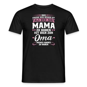Mutter Mama Tochter Geschenk - Männer T-Shirt - Schwarz - Vorne - AI Model Male 178 light (178cm)