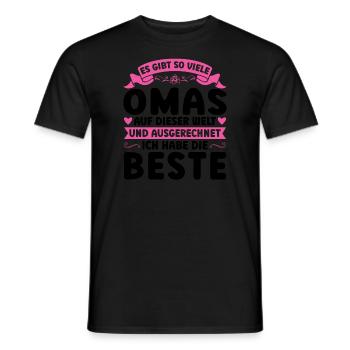 Grossmutter Oma Omas Geschenk - Männer T-Shirt - Schwarz - Vorne - AI Model Male 178 light (178cm)