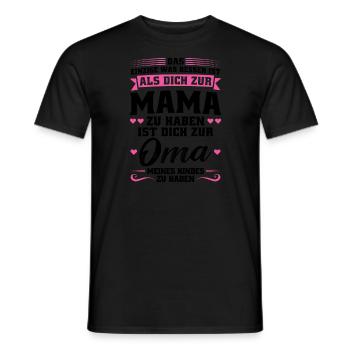 Mutter Mama Tochter Geschenk - Männer T-Shirt - Schwarz - Vorne - AI Model Male 178 light (178cm)