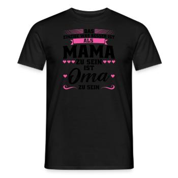 Grossmutter Oma Omas Geschenk - Männer T-Shirt - Schwarz - Vorne - AI Model Male 178 light (178cm)