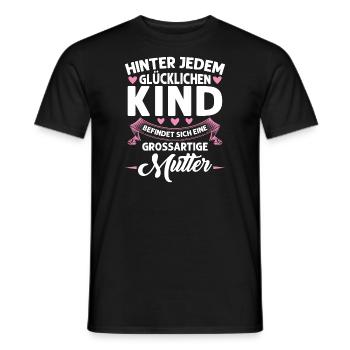 Mutter Mama Tochter Geschenk - Männer T-Shirt - Schwarz - Vorne - AI Model Male 178 light (178cm)