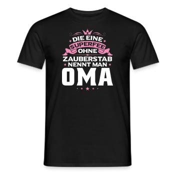 Grossmutter Oma Omas Geschenk - Männer T-Shirt - Schwarz - Vorne - AI Model Male 178 light (178cm)