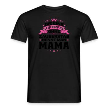 Mutter Mama Tochter Geschenk - Männer T-Shirt - Schwarz - Vorne - AI Model Male 178 light (178cm)