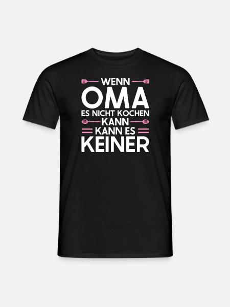 Grossmutter Oma Omas Geschenk - Männer T-Shirt - Schwarz