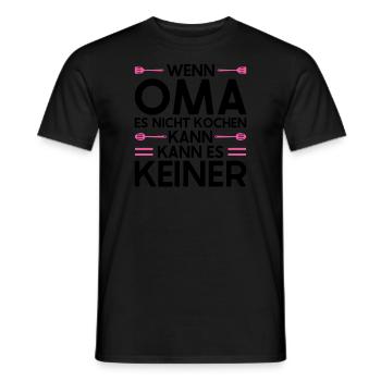 Grossmutter Oma Omas Geschenk - Männer T-Shirt - Schwarz - Vorne - AI Model Male 178 light (178cm)